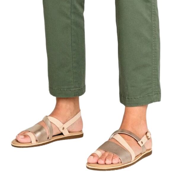 Sorel Shoes - Sorel Ella Criss Cross Sandal In Natural Tan